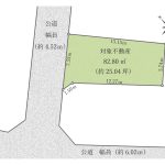 【区画図】 交通は、新京成線「習志野」駅徒歩27分。または、JR総武線快速「津田沼」駅からバス23分「習志野5丁目」停歩8分になります。