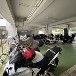 【バイク置き場】 バイク置き場の様子です。125ｃｃまで月額　2000円、126ｃｃ以上は月額3000円。空き状況は随時ご確認をお願い致します。