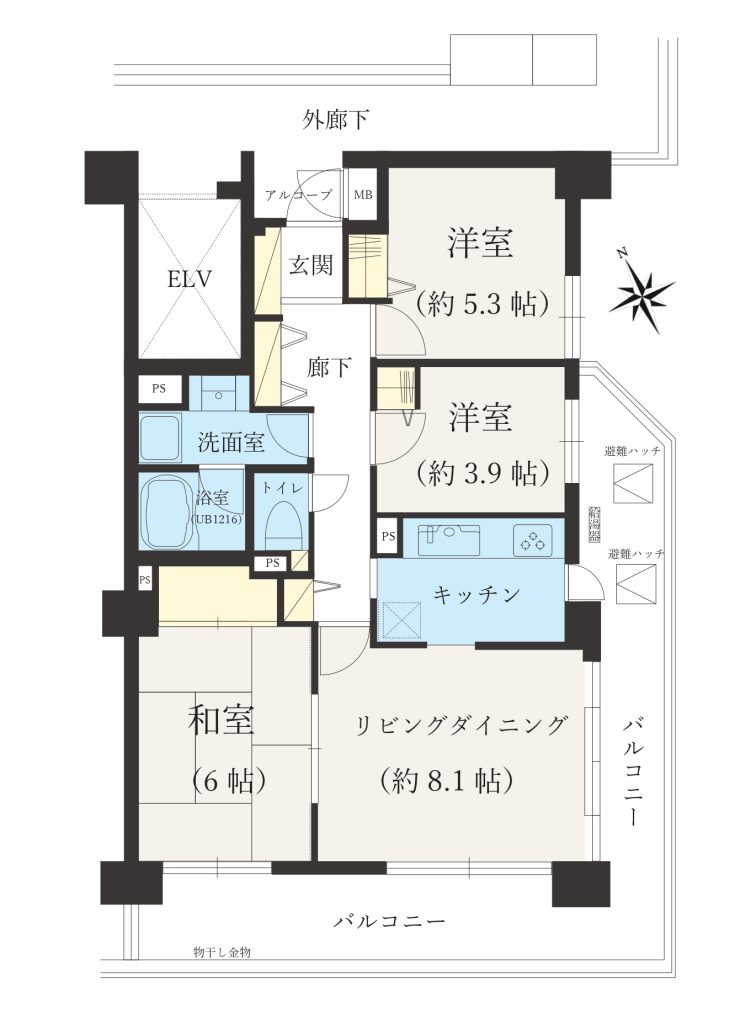 【間取り】3LDK