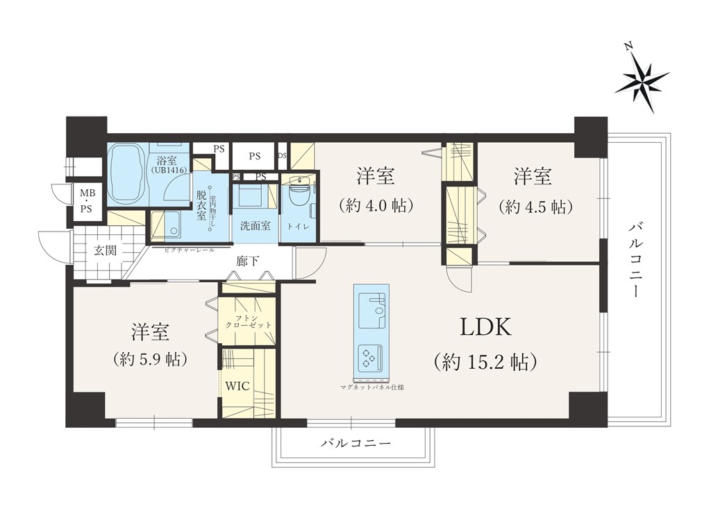 【間取り】3LDK