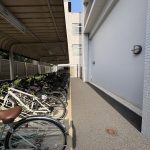 【駐輪場】 駐輪場の様子です。駐輪場は、月額300円になります。空き状況は随時ご確認ください。