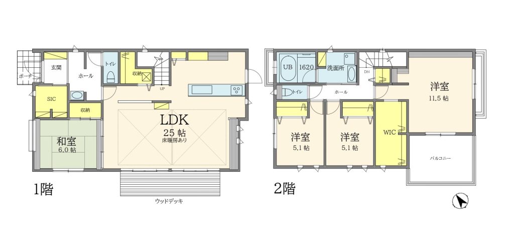 【間取り図】4LDK+SIC+WIC