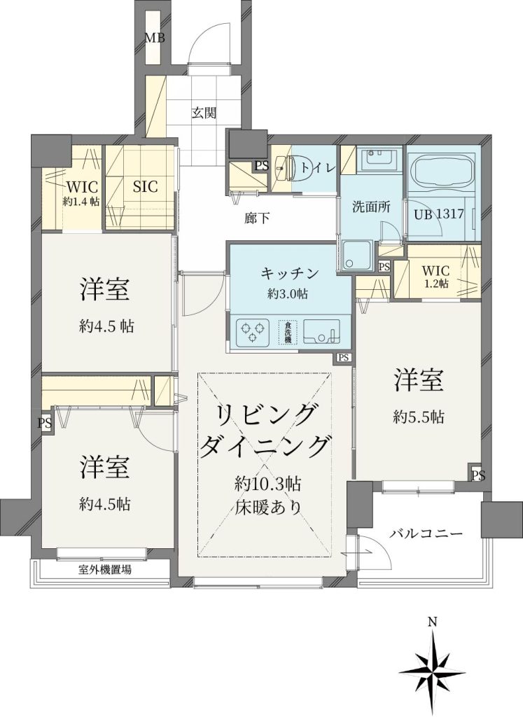 【間取り】3LDK