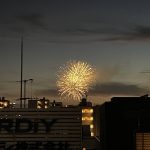 【眺望】 バルコニーからは夏の隅田川の花火が見られます。