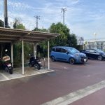 【バイク置き場】 バイク置き場の様子です。月額　1000円。空き状況は随時ご確認ください。