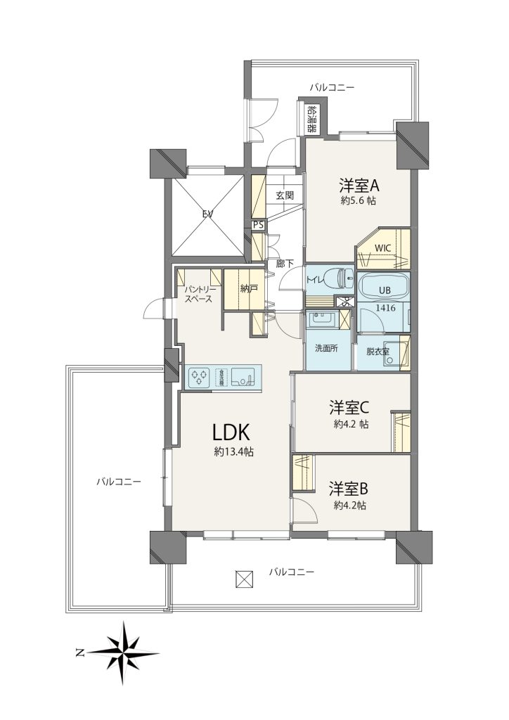 【間取り】3LDK