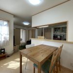 【ダイニング】対面キッチン仕様。ダイニング部分の様子です。