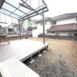 【庭】ウッドデッキ付き