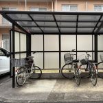 【駐輪場】 駐輪場の様子です。年額 300円になります。