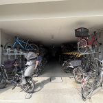 【駐輪場】 駐輪場の様子です。駐輪場は月額 200円~300円。空き状況は随時ご確認ください。