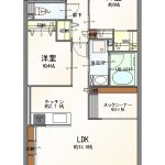 【間取り】2LDK+ヌック(タタミ敷)